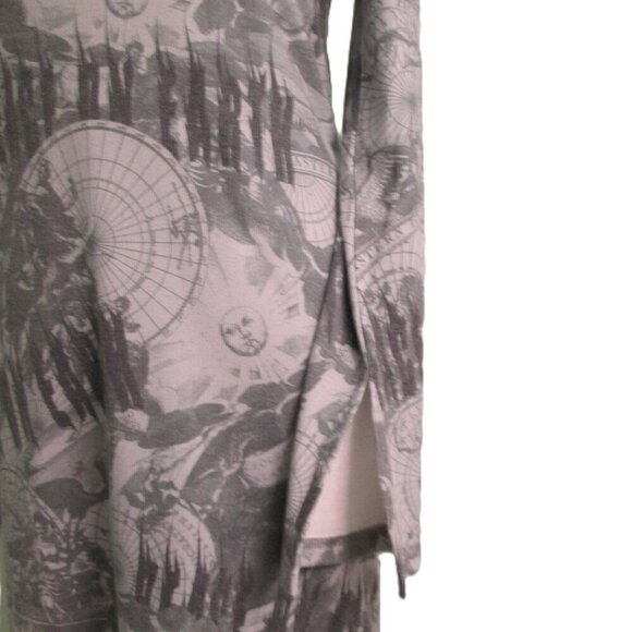Urban Revivo Mini Dress in All-Over Gray Print-XL-NWOT - Picture 4 of 16